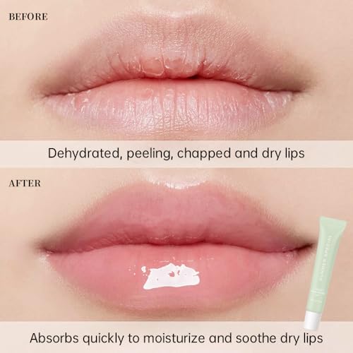 Easilydays Lip Butter Balm, Hydrating Lip Balm with Sheer Tint, Plumps Moisturizing Hydrating Lip Mask, Vegan Non-Sticky Lip Glowy Balm for Instant Moisture, Shine, & Soothing Lip Care, #3 Ices Coffee