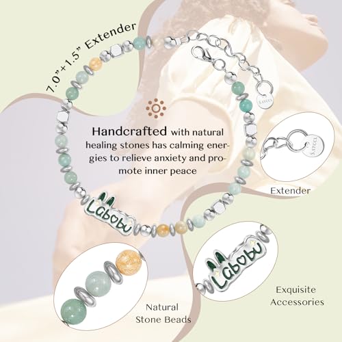 Friendship Beaded Bracelets Gifts for Women: Cute Amazonite Bead Bracelets for Casual or Party - Birthday Christmas Day Graduation Gifts for Daughter Friend Sister Bestie BFF3