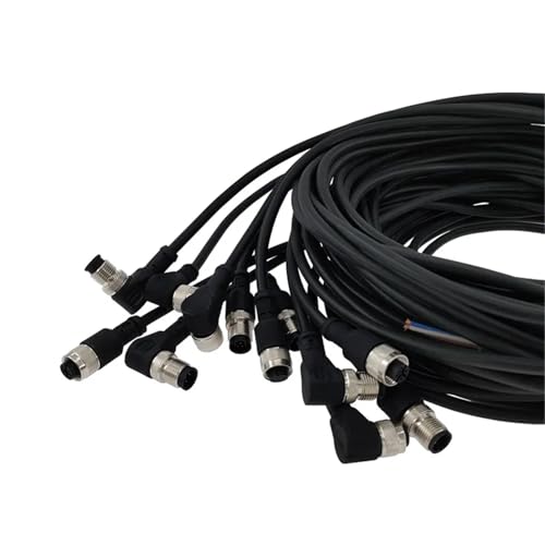 Cable M12 hembra de 8 pines con línea de PVC de 2m para una transmisión industrial sin pérdidas 6