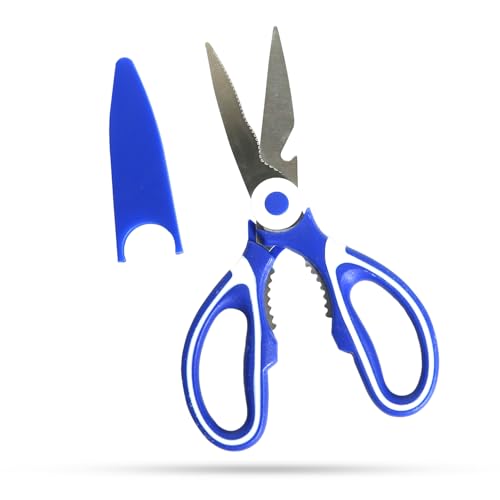 Image of Anandi Green's Metal Agriculture Garden Spectacular Heavy Duty Plastic Handle Gardening Tools Set for Gardening (Blue Scissor with Cap)