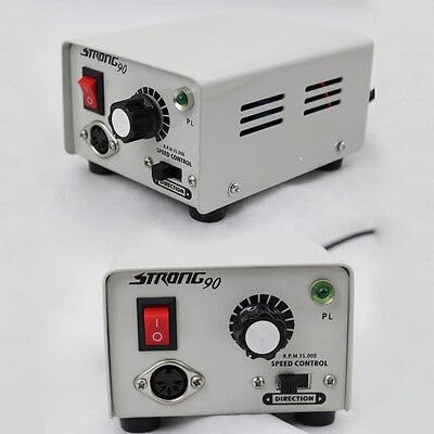 Labor Mikromotor 35000 rpm 65W, Elektro-Mikromotor, Poliere Mikromotor Tragbare Laborausrüstung, Strong 90 Dental Marathon Micromotor Lab Tool