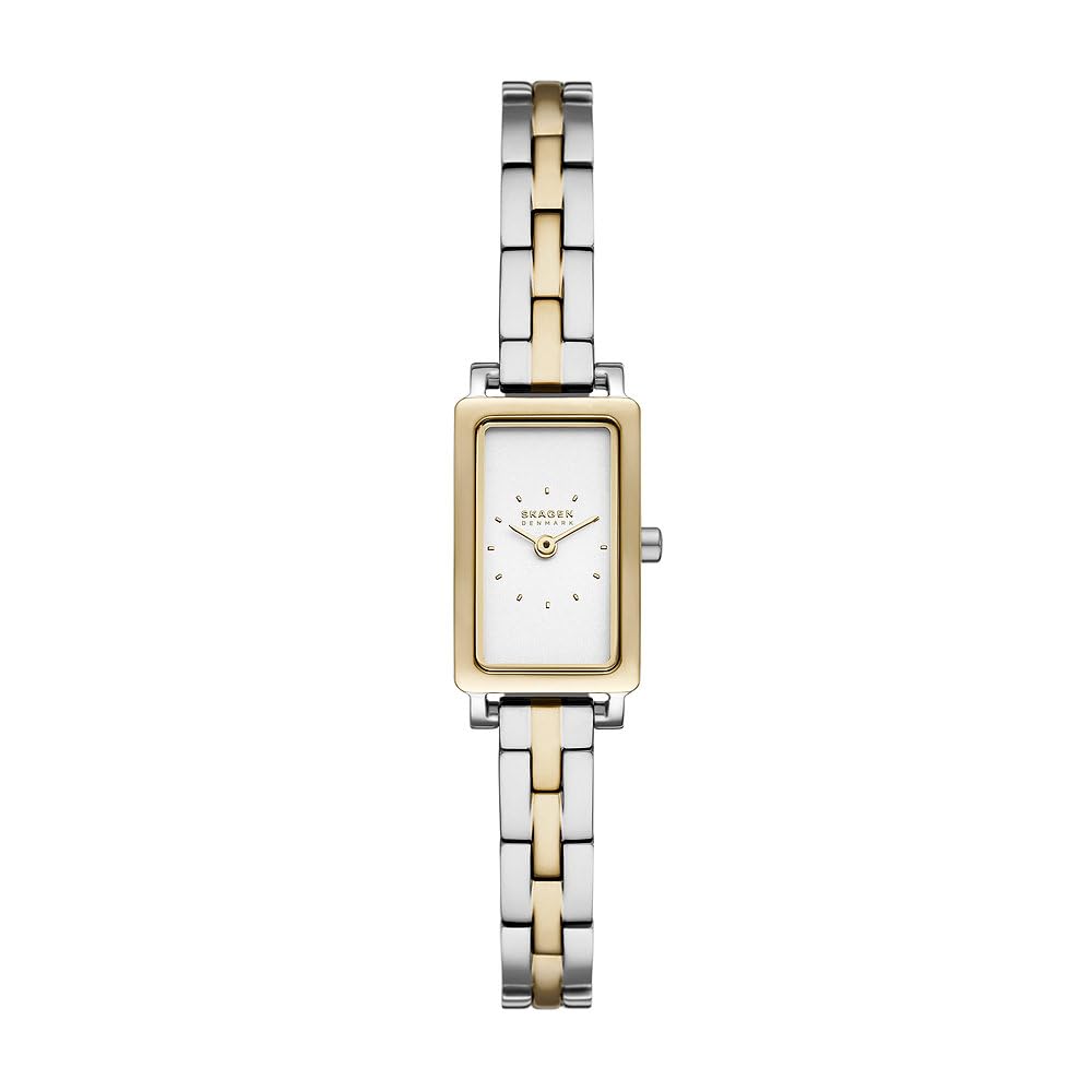 Skagen Hagen Watch for Women, Quartz Two Hand Movement with Stainless Steel or Leather Strap