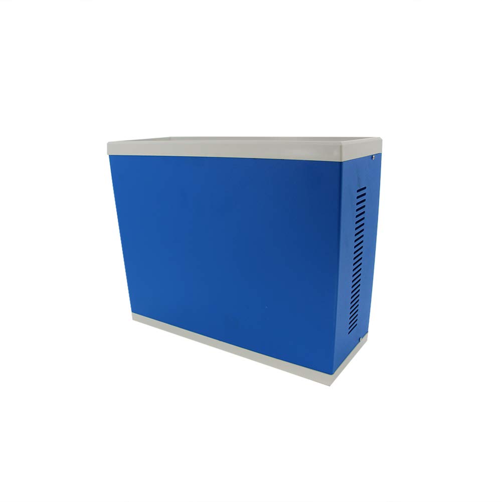 Fielect 12.20" x 11.22" x 4.53" Electronic Enclosures Blue Metal Enclosure Project Box Case DIY Box Junction Case Enclosure