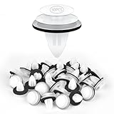 URAQT 30 clip universali per rivetto auto, clip per paraurti auto bianche, fissaggi per pannelli interni