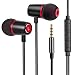 Produktbild In Ear Kopfhörer, Ear Ohrhörer Kopfhörer in Ears Metallisches Stereo Headset Fusion Audio Kopfhörer Earphones mit Ohrstöpseln und Mikrofon für iPhone Android Smartphones MP3 Players