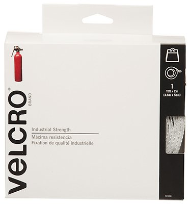 Velcro Usa Consumer Pdts 90198 Fastener Tape, Industrial Strength, White, 2-In. x 15-Ft. - Quantity 3