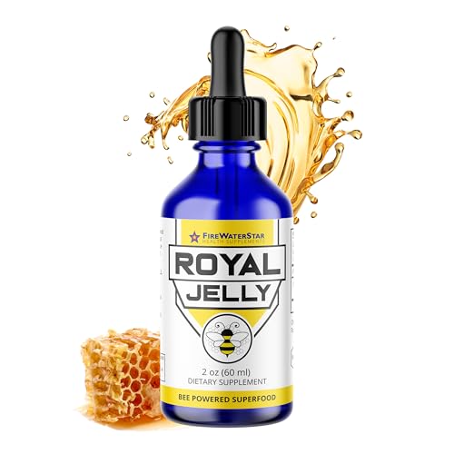 FWS Royal Jelly Bee Powered Superfood, Natural Vitamins, Minerals, Antioxidants, Organic, Food of the Emperors, Nutrient-Rich Supplement, Non-GMO, Supports Well-Being and Skin Health