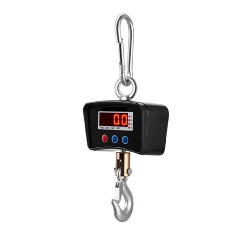 Digital Crane Scale, Display Electronic Crane Scale 500kg/1000kg Industrial Crane Crane Scale Lifting Scale(Black 500KG)