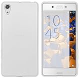 mumbi Hülle kompatibel mit Sony Xperia X Performance Handy Hülle Handyhülle, transparent weiss