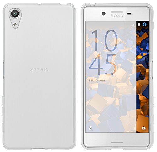 mumbi Hülle kompatibel mit Sony Xperia X Performance Handy Hülle Handyhülle, transparent weiss