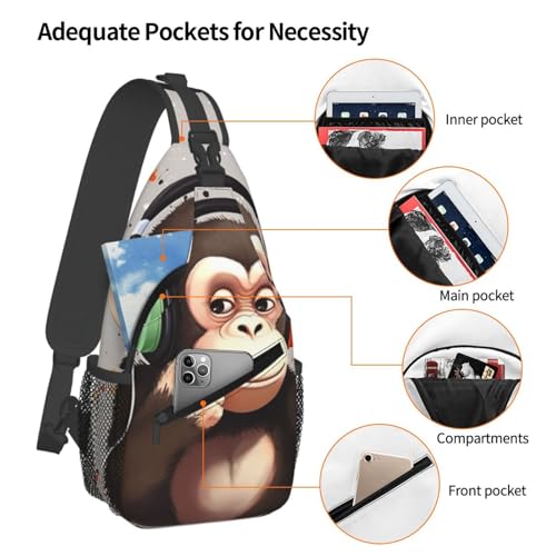 Bolso Hombre Cross Chest Bandolera Para Senderismo miniatura 4