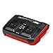 Original Einhell Ladegerät Power X-Twincharger 3A -Change (Li-Ion, gleichzeitiges Laden von 2x 18V Akkus, permanente Akkuüberwachung + int. Lademanagement, 6-fache Zustands-LED-Anzeige)