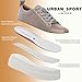 Urban Sport by J/Slides Westie Women’s Fashion Sneaker | Casual Platform Sneakers for Women | Comfortable Walking Shoes | Bronze Metallic | Size 8