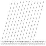 M METERXITY 12er Pcs Vollgewindestange M4x400mm 304 Edelstahl Rechtsgewinde Gewindestange Mit Sechskantmuttern Und Unterlegscheiben Für Möbelankerbolzen Klemmen U-Bolzen