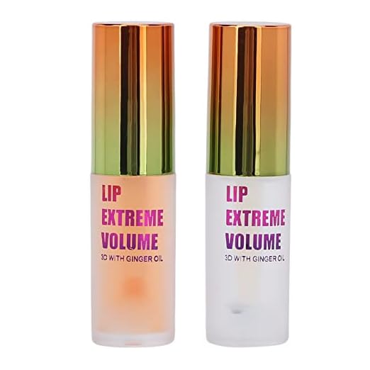 2pcs Lip Plumper Mint Ginger Extract Mild Non Irritating Lip Care Serum Moisturizing Reduce Fine Lines Lip Plumping Gloss