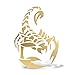 Erreinge Aufkleber prespaced Gold-12Cm - Scorpio - Vinyl-Aufkleber Aufkleber Aufkleber Mural Laptop Auto Moto Helm Camper