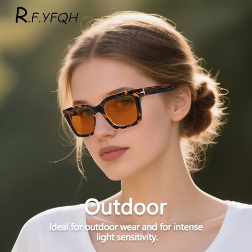 Image of Fluorescent-41 Rose Tinted Fit Over Blue Light Blocking Glasses for Migraine, Light Sensitivity, Photophobia JF7202