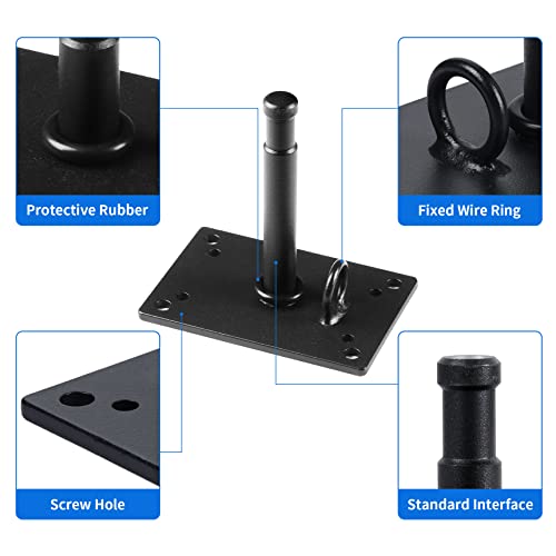 image for Selens 4.6 inch Wall Ceiling Mount, Baby Pin Wall Plate with 5/8