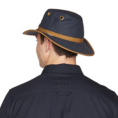 Image of Tilley TWC7 Outback Hat Breathable Cotton Outdoor Sun Protection Hat for Men and Women Ideal for Hiking Fishing Camping