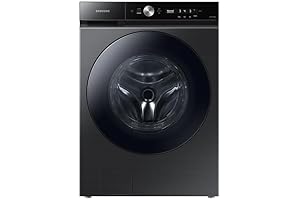 Samsung Bespoke 5.3 Cu. Ft. Brushed Black Washer with Super Speed Wash...