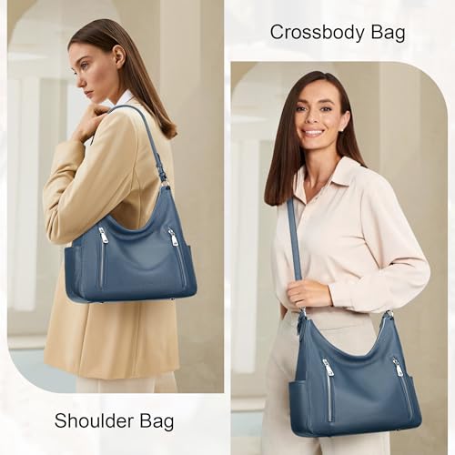 Image of Over Earth Genuine Leather Purses and Handbags for Women Hobo Shoulder Bag Ladies Crossbody Bags Medium