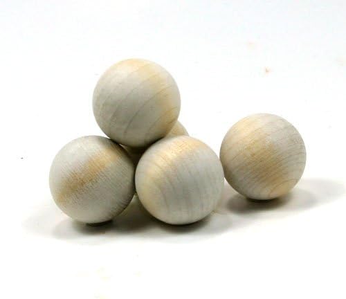 Mylittlewoodshop - Pkg of 50 - Ball - 5/8 inches in Diameter 16mm Unfinished Wood(WW-RB0625-50)