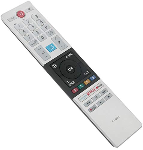 ALLIMITY CT-8543 RC42151P Remote Control Replace for Toshiba HD Ready WLAN TV 49L2863DG 43T6863DG 43L3869DAX 43B6863DG 32L3863DA 43V5863DG 55V5863DG 32LL3A63DA 32W3863DA 40L3863DA 43T6863DA