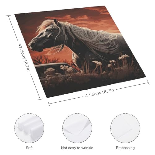 Servilletas de Tela Románticas Mustang Pack 2 miniatura 2