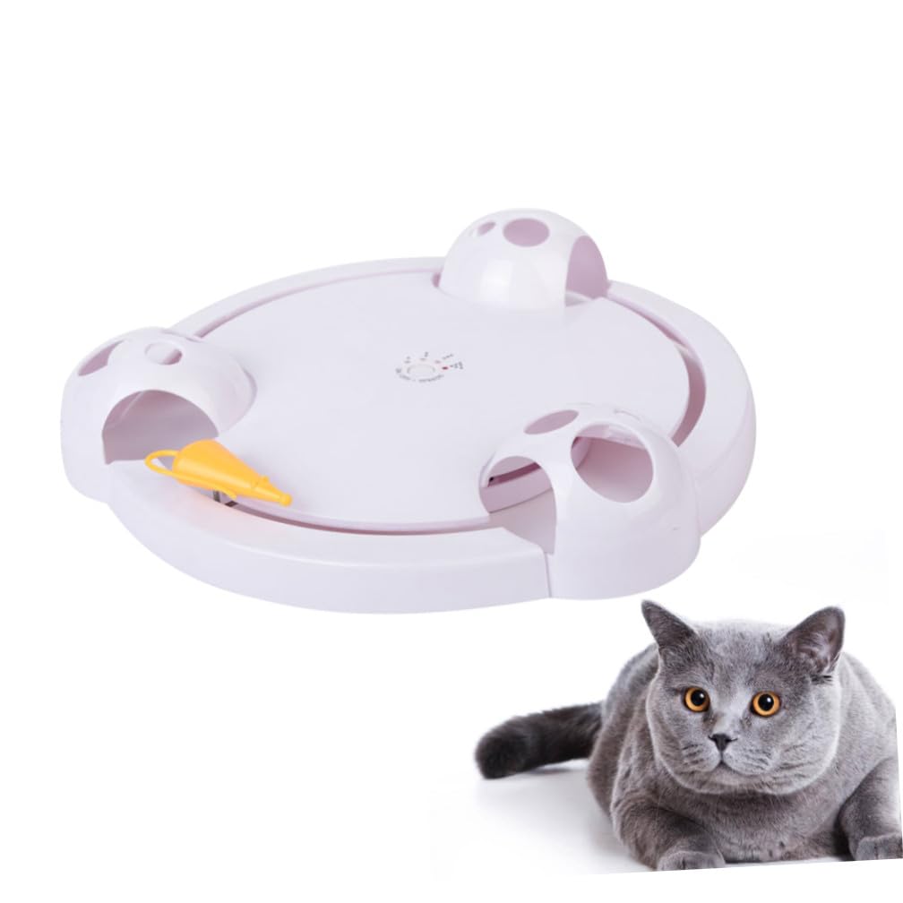 TOYANDONA Juguetes Eléctricos para Gatos De Juguete Automático Giratorio para Atrapar Gatos para Inteligente Forma para