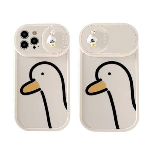 WHITESUGAR iPhone 12 pro ケース キャラクター おしゃれ 韓国 かわいい ダック アヒルちゃん 韓国 アニメ instagram風 軽量 耐衝撃 画面保護 カメラ保護 シンプル