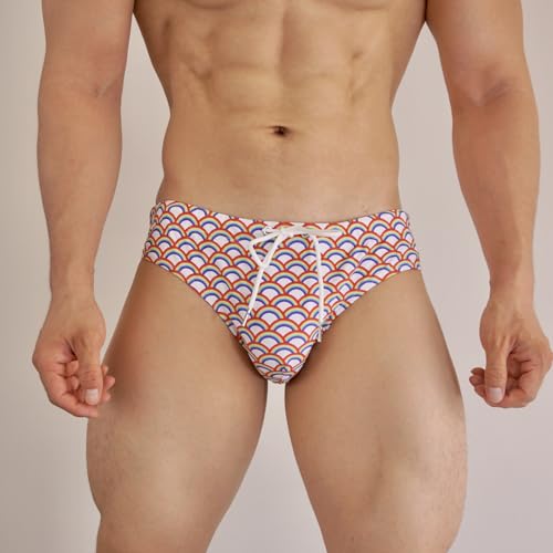 JOCKMAIL Mens Swim Briefs Printed Mens Swimwear Mens Padded Swimwear Briefs for Pool Parties, Beach Vacations,Swimming3