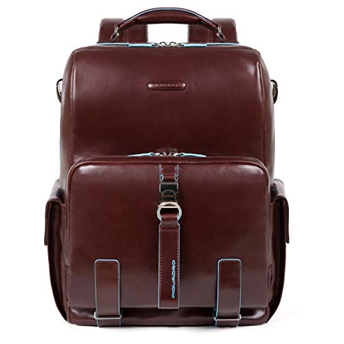 Piquadro Blue Square Mochila para portátil 14  Caoba