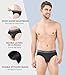 DAVID ARCHY Men's Briefs Rayon Made From Bamboo Underwear Pouch Breathable Super Soft Comfort Briefs Lightweight No Fly 4 Pack (L, Black/Dark Gray-4 Pack)