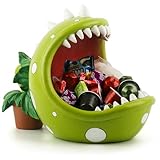 ehuoyan Piranha Plant Large Candy Bowl For Candy Dish Key Bowl Decorative Bowl Home Decorations Indoor Big Mouth Plant (Green, Midium)
