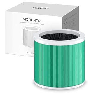MORENTO Genuine Air Purifier Replacement Filter, Ture HEPA Filter Compatible with CHIVALZR HY1800 Air Purifier, Efficiency Activated Carbon Air Pollutants, Odor and Smoke, 1 Pack, Original Version