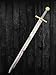 Excalibur Sword 38 Inch Custom-Handmade Hunting Swords-Replica from The 1981 Classic Film