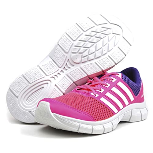 Tenis Sneakers Casual Academia Caminhada em Nylon Conforto cor:Rosa;Tamanho:37
