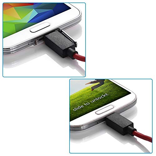 Foseal 6.5 Feet Micro USB to HDMI Cable MHL to HDMI 1080P HDTV Adapter Cable Cord for Samsung Galaxy S5, S4, S3, Note 3, Note 2 (NOT for Tab 3 7.0, Note 10.1, Note 3 N9008V - Thumbnail 5