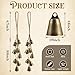 2 Pack Witch Bells for Door Knob Protection Outdoor Bells Hanging Bells for Door knob Witches Bells Magic Wind Chimes for Home Protection Witch Bells Kit(Rustic)