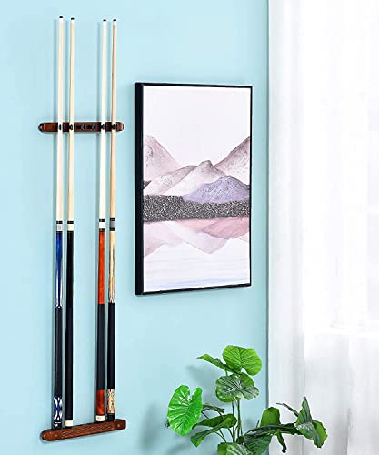 Support pour queues de billard finition acajou en bois noble - 4