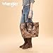 Wrangler Large Tote Bag for Women Designer Leopard Print Purse with Detachable Strap for Travel Work Gym Leopard WG433-8317LP