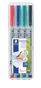 STAEDTLER Lumocolor non-permanent Stifte, 4er Set