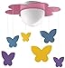 Produktbild Philips myKidsroom Deckenleuchte Meria mit Schmetterlings-Mobile, 15, W, Rosa, 15W, Holz