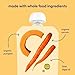 Cerebelly Organic Baby Food Pouches, Carrot Pumpkin Purees, 16 Nutrients, No Added Sugar, Fiber & Non-GMO, 4oz, 1 Count