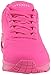 Skechers Women's Uno-Night Shades Sneaker Cooled Memory Foam, Skech-Air Midsole, Durabuck Upper, HOT Pink, 7.5 Wide