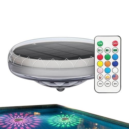 Luces solares flotantes herméticas con mando a distancia para estanques