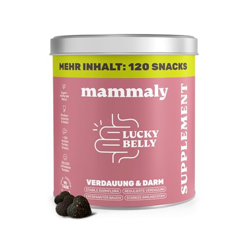 9-in-1 Probiotika für Deinen Hund - Lucky Belly Hypoallergen Allergie Fit ohne Huhn 120 Drops (350g) von mammaly-Bei Magenprobleme & Verdauungsprobleme für Magen-Darm,Verdauungssnacks bei Gras fressen