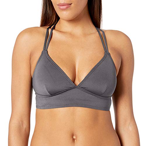TYR Womens Solid Brooke Bralette, Grey, Large