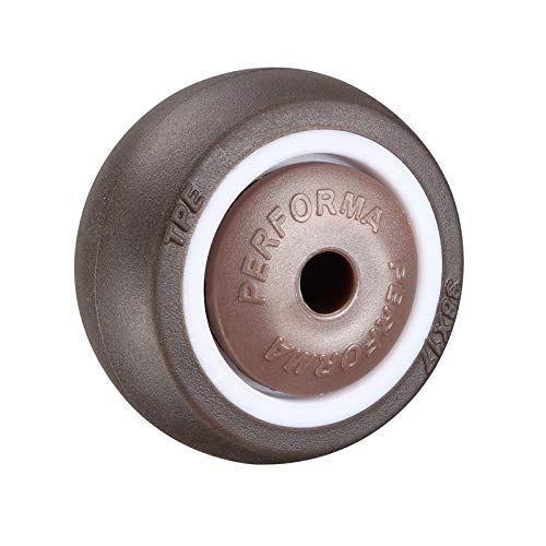 BOCbco Casters for Movingniture Universal Wheel 1 inch Rubber Mute 1.5 inch Coffee Table Wheel with Brake 2 inch Bookcase Softniture Sofa Flowerpoters/C/1Inch