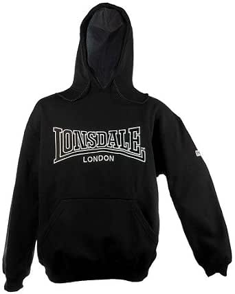 Lonsdale NORMALE PASSFORM - Felpa con zip - black white/nero Lonsdale NORMALE PASSFORM - Felpa con zip - black white/nero